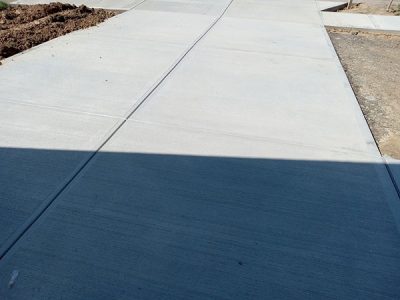 Broom Finish Concrete Driveway