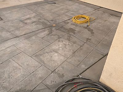 Decorative Stamped Concrete Patio