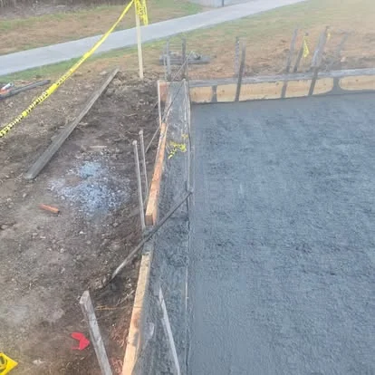 Formwork wall trench