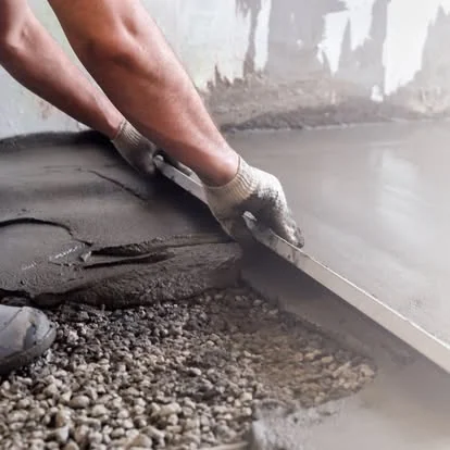 Trowel edge aggregate